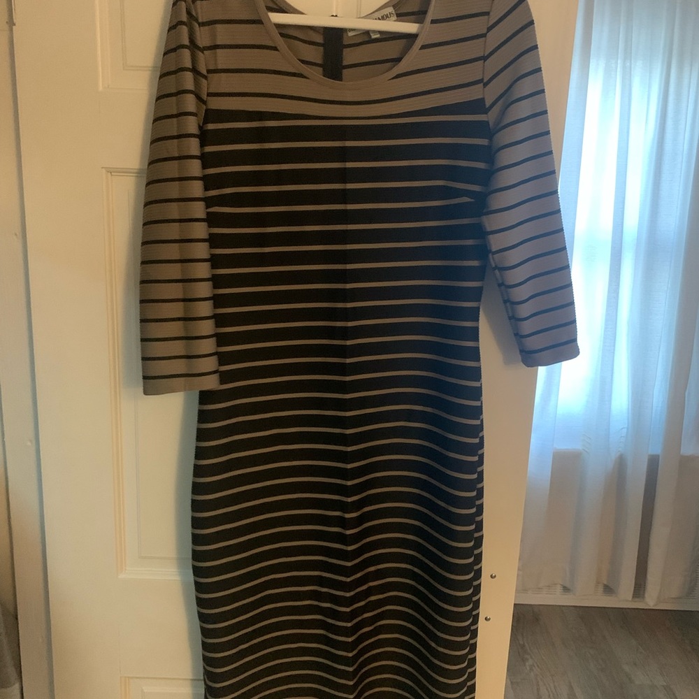 Black and Tan bandeau dress